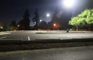 parking lot energy efficient LED lights contractor Portland OR