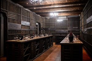 Well-lit wine tasting room. PC Electric installs electrical wiring for winery tasting rooms in Newberg OR and Dundee OR.